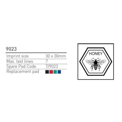 Picture of CUSTOMISED RUBBER STAMP 9023 30X30MM